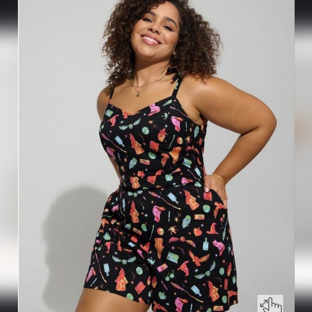 Warner Bros. Harry Potter Stretch Challis Romper